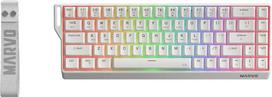 Marvo Saber 65w belaidė mechaninė klaviatūra Rgb balta
