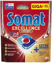Somat Excellence Premium 5in1 indaplovių kapsulės, 65 vnt.