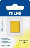 Milan Akvareliniai Dažai Kubelyje - Tropikinė Geltona