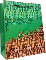 Dovanų maišelis 18x23x10cm, Minecraft stilius, atsitiktinis raštas