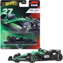 Lietas metalo modelio automobilis Hot Wheels Premium Race Team Sauber Nico Hülkenberg #27 1:64 metalinis korpusas, uniwersalny