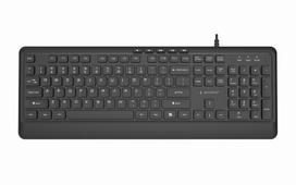 Klaviatūra multimedija USB anglų/juoda KB-MCH-05 GEMBIRD KB-MCH-05 (8716309136822)
