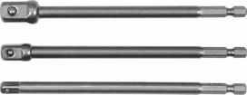 Yato adapterių rinkinys Hex 1/4" 3/8" 1/2"
