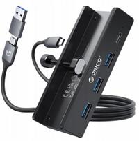 Orico aktyvus Usb-c hubas, 5gbps, 15w, 4 prievadai, juodas
