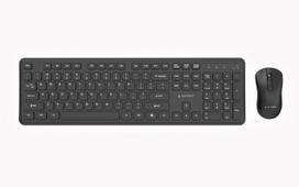 Gembird Klaviatūra ir pelė KBS-WPS-01, 2.4GHz, 105 klavišai, 3 mygtukai, juoda, USB nano imtuvas, multimedijos mygtukai