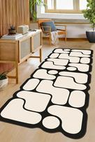 Conceptum Hypnose kiliminis takas Calico 80x150cm, juodas/baltas