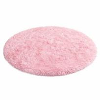 Apvalus kilimas, vientisas, minkštas, 1 vnt., Solid Color - Pink - 100cm