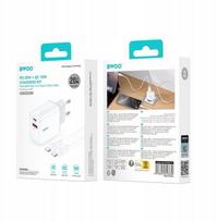Bwoo Cda182 38w tinklo įkroviklis su Usb-c kabeliu, baltas