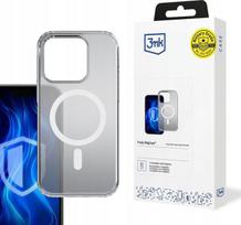 Balta 3MK Frosty MagSafe dėklas iPhone 15 Pro Max