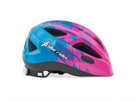 Vaikų dviračio šalmas Author Star Rider 51-55 cm rožinis-mėlynas matinis