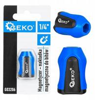 Geko magnetinis varžtų laikiklis G03206 1/4" bits, magnetas, plastikinis korpusas, mėlyna-juoda, montavimas be įrankių