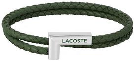 Lacoste Žalia odinė apyrankė Swarm 2040151