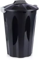Plastikinė šiukšliadėžė 40 l juoda