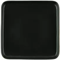 Kvadratinė pietų lėkštė AURORA ARGOS Juodas, 25 cm