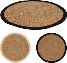 Stalo padėkliukas JUTE, apvalus, rudos sp., 2 rūšių, ø37 cm