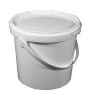 Plastikinis maistinis kibiras su dangčiu, baltos sp., 3 L