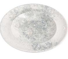 Blue Gili pietų lėkštė PORLAND Smoky Mat Mėlyna, kreminės/ mėlynos sp., ø26 cm