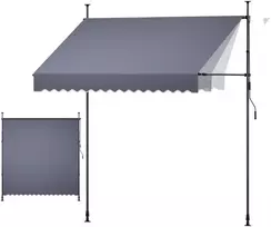 VEVOR Rankiniu būdu ištraukiama lauko markizė 250 cm