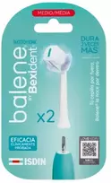 Dantų šepetėlio galvutės Isdin BALENE BY BEXIDENT DUOTECH SONIC medium hardness 2 units