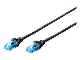 DIGITUS CAT 5e U-UTP patch cable PVC AWG 26/7 length 10m color black