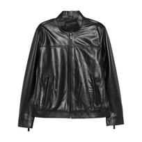 Odinė striukė vyrams, Juoda, Leather jacket