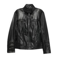 Odinė striukė vyrams, Juoda, Leather jacket