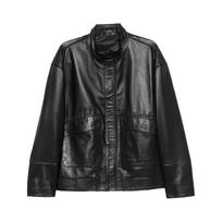 Odinė striukė vyrams, Juoda, Leather jacket