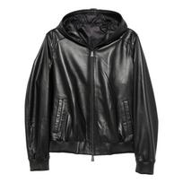 Odinė striukė vyrams, Juoda, Leather jacket