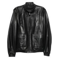 Odinė striukė vyrams, Juoda, Leather jacket