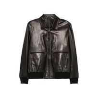 Odinė striukė vyrams, Juoda, Leather jacket