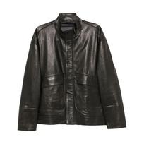 Odinė striukė vyrams, Juoda, Leather jacket