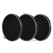 7  Standard Reflector Diffuser Lamp Shade Dish with Honeycomb Grid black