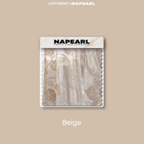 1PC NAPEARL Elegantiškas gėlių raštas žakardinis tiulio užuolaidų langas, skirtas svetainės miegamojo namų dekoravimui W100cm x L130cm smėlis