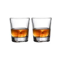 140ml/255ml 2 vnt Madingi Stikliniai viskiui su Storu dugnu Baro Skaidrūs Europos Bourbono Brandy Užsienio Vyno Stiklinės Degustacinis Puodelis 2pcs