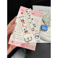 For Apple Apple Watch10 Watch With Cute Kt Hello Kitty Iwatch9876Se Silicone Strap 38/40/41/s10 42mm