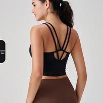 Women's High-End Pilates Sports Bra with Beautiful Back and Fixed Cup for Outdoor Yoga L juoda