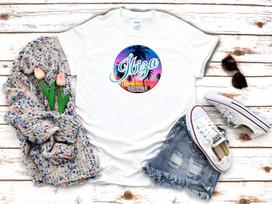 26 Ibiza Beach bar White Women's 3 4 Short Sleeve T-Shirt K303 Unisex T-Shirt M
