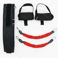 Leg Resistance Band for Explosive Power in Basketball and Track & Field black