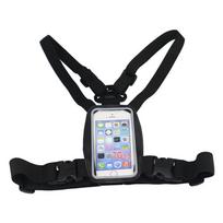 Adjustable Chest Harness Phone Mount Outdoor Sports Shoulder Strap Phone Holder with Waterproof Pouch for Running Hiking Cycling Neck wear