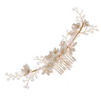 MLTS1001 Top Quality Bridal Hair Comb Handmade Flower Hair Comb Wedding Hair Jewelry