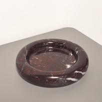 D16X3cm Modernus natūralaus marmuro rankų darbo praustuvės dekoratyvinis padėklas papuošalams, kavos staliukui, miegamajam - universalus naudojimas Vestuvėms, Ramadanui D16X3CM violetinė