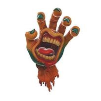 Horror Screaming Hand Ornament, Halloween Severed Hand Decoration, Realistic Screaming Palm Sculpture for Haunted House Desktop Fireplace Theme Party A
