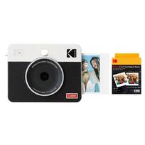 Kodak Mini Shot 3 Retro 4PASS Instant Camera Photo Printer x Camera Body White 2-in-1 & (7.6cm 7.6cm) + (8 sheets) + 30-sheet bundle, balta