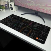Extended Pad for AUTODESK Fusion Mouse Mat Rubber Desk Carpet Gaming Mousepad with Shortcut Keys for Office Accessories 800x300x2mm