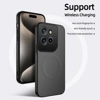 For Motorola Edge 50 Carbon Fiber Texture Wireless Charging Magnetic Case For Motorola Edge 50 5G ShockProof Phone Cover For Motorola Edge 50