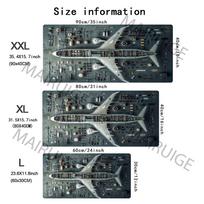 Airplane Fighter Design Mouse Pad Hot Large Computer Office Game Table Mat XXL Rubber Antislip Keyboard Mousepad Long Desk Pads 900x400x2mm