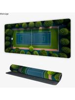 Tennis Themed Mouse Pad Gaming Large Mousepad Antislip Rubber Computer Gamer Desk Mat Stitched Edge Black gamer mouse mat 800x300x2mm