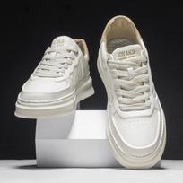 Spring and Autumn feeling inner height increase sub-style British casual board shoes platform tide shoes 39 smėlis