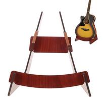 Wooden Guitar Stand For Acoustic And Electric Instruments Portable Shaped Floor Display Holder For Ukulele Mandolin Bass A1 brown