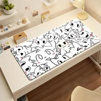 Boykisser Silly Cat Cute Mouse Pad Nonslip Desk Mat PC Laptop Accessories Office Keyboard Large Gamers Decoracion SBD400x800x2mm